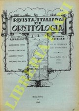 Rivista italiana ornitologia. usato  Italia