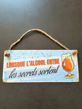 Plaque métal alcool d'occasion  Aucamville