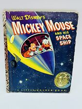 VINTAGE CHILD'S BOOK 1952 1st Ed."A" WALT DISNEY MICKEY MOUSE AND HIS SPACE SHIP comprar usado  Enviando para Brazil