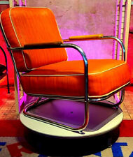 1 von 2 Sessel USA 1930 Bauhaus Art Deco Stahlrohr tubular Steel armchair Orange, usado comprar usado  Enviando para Brazil