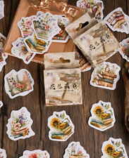Stickers vintage flowers d'occasion  Guipavas