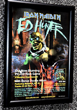 IRON MAIDEN framed A4 1999 ed hunter game / ALBUM original promo RARE art poster, usado comprar usado  Enviando para Brazil
