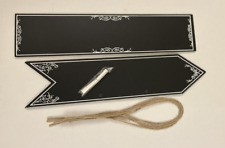 Chalkboards 43x10cm white for sale  PINNER