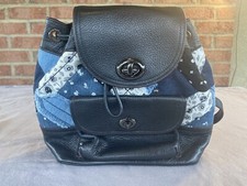 Usado, Mochila jeans Coach Canyon colcha floral caveira patchwork comprar usado  Enviando para Brazil
