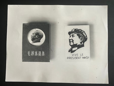 👍 BOLSAS DO PRESIDENTE DA CHINA DOS ANOS 1970 MAO ZEDONG EM FRANCÊS E CHINÊS FOTO ORIGINAL 毛主席 comprar usado  Enviando para Brazil