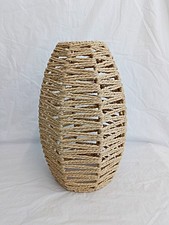 Rattan woven lamp for sale  TREHARRIS