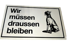 Hinweisschilder hunde wir gebraucht kaufen  Berlin