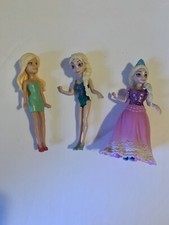 Lote misto Disney Princess Magic Clip Polly Pocket Dolls Mattel 2009 Frozen Elsa comprar usado  Enviando para Brazil