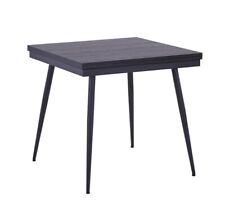 Black Wood Dining Table 4-6 Seater Extendable Illona - Ex Display Boxed for sale  WATFORD