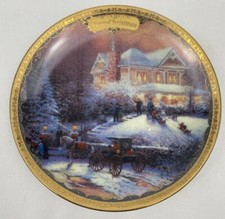 thomas kinkade christmas plates for sale  White Lake