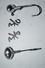 3/8 cabeças de gabarito de futebol 3/0 NEEDLE POINT BLACK NICKEL gancho 25 pk baixo walleye comprar usado  Enviando para Brazil
