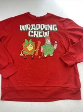 Moletom de Natal Sponge Bob & Patrick. “Wrapping Crew”. Grande. X-MAs feios comprar usado  Enviando para Brazil