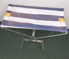 Cadeira de assento de pesca vintage de metal portátil dobrável acampamento caminhadas caça, usado comprar usado  Enviando para Brazil