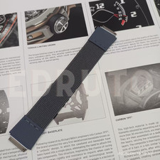 Usado, Pulseira de relógio de lona híbrida elástica cinza de substituição compatível com Richard Mille RM67 01 02 comprar usado Usado, Pulseira de relógio de lona híbrida elástica cinza de substituição compatível com Richard Mille RM67 01 02 comprar usado  Enviando para Brazil