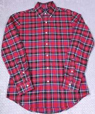 Camisa polo masculina Ralph Lauren tamanho SP Madras vermelha xadrez botão manga longa comprar usado  Enviando para Brazil