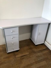 White manicure table for sale  HASTINGS
