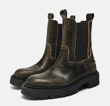 Zara flat leather for sale  BIRMINGHAM