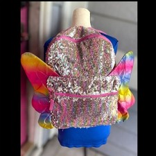 Mochila borboleta lantejoulas 16" Wonder Nation meninas multicolor comprar usado  Enviando para Brazil
