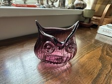 Purple glass owl for sale  SPALDING