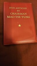 FIVE ARTICLES BY CHAIRMAN MAO TSE-TUNG, Rare Book, Pub. 1968, Mint Condition. comprar usado  Enviando para Brazil