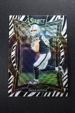 2024 Panini Select Piłka nożna Zebra Prizm Concourse #31 Brock Bowers Karta RC SSP na sprzedaż  Wysyłka do Poland
