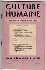 Culture humaine avr. d'occasion  Lannion
