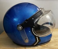 Usado, Casco Completo MAX DE COLECCIÓN Años 70 Azul Escama Talla XL, Solo Pantalla. Necesita limpieza segunda mano  Embacar hacia Argentina