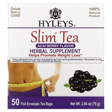 Chá Slim, Açaí, 50 Saquinhos de Chá Envelope Foil, 2,64 oz (75 g), usado comprar usado  Enviando para Brazil