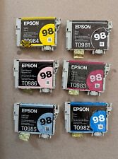 Tinta Epson 98 T098 pacote com 6 GENUÍNA para Artisan 700 710 725 730 800 810 835 387 comprar usado  Enviando para Brazil