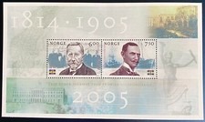 Folha miniatura de selos Noruega MNH ano 2005 100 anos desde dividido com a Suécia comprar usado  Enviando para Brazil