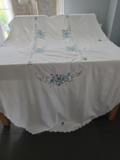 Vintage white embroidered for sale  BIRMINGHAM
