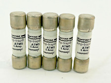 Novo Lote de 5 Ferraz Shawmut ATM5 Amp Trap Fuse 5A 600V comprar usado  Enviando para Brazil