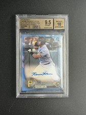 Kevin Kramer 2016 Bowman Chrome Prospects Twitter refrator azul 1/3 automático 9.5  comprar usado Kevin Kramer 2016 Bowman Chrome Prospects Twitter refrator azul 1/3 automático 9.5  comprar usado  Enviando para Brazil