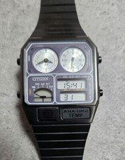 CITIZEN ANA-DIGI TEMP TICTAC edição especial/modelo limitado Black MetalBand JAPÃO comprar usado  Enviando para Brazil