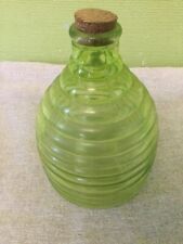 Green ridged glass for sale  EVESHAM