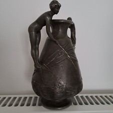 Vase étain signé d'occasion  Saint-Laurent-Blangy