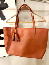 Nova Sem Etiqueta-Grande Bolsa Tote Onna Ehrlich Couro Camelo Pebbled- 18"Lx11"Hx4"D comprar usado  Enviando para Brazil