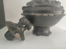 Clay vase with d'occasion  Fayence