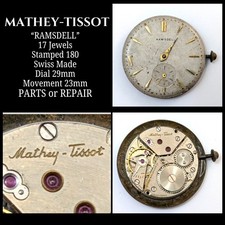 Mathey tissot ramsdell for sale  East Setauket
