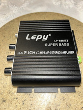 Amplificador de áudio Bluetooth 5.0 12V LEPY LP-838 USB HiFi Bass 2.1 comprar usado  Enviando para Brazil