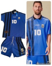 Adidas USA 94 Argentina Shirt and Shorts - Official Reproduction - Messi Limited comprar usado  Enviando para Brazil