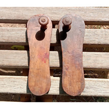 Chinelo de madeira de alta qualidade antigo indiano Khadau feito à mão madeira maciça monge comprar usado  Enviando para Brazil