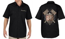 CAMISA DE TRABALHO OFICIAL HAMMERFALL cd cvr STEEL MEET STEEL Ten Years of Glory LRG comprar usado CAMISA DE TRABALHO OFICIAL HAMMERFALL cd cvr STEEL MEET STEEL Ten Years of Glory LRG comprar usado  Enviando para Brazil