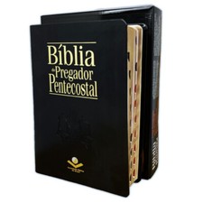 Bíblia do Pregador Pentecostal Almeida Revista e Corrigida preta com índice, usado comprar usado  Enviando para Brazil
