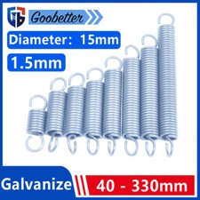 Molas de gancho galvanizado 1,5 mm extensão de aço mola de tensão comprimento 40 mm - 330 mm comprar usado  Enviando para Brazil