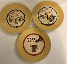 3 pratos de "cerveja" Pottery Barn utensílios de bar sobremesa lanche, usado comprar usado  Enviando para Brazil