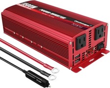 Inversor de energia CA 1500W/3000W (pico) DC 12V a 110V com tomadas CA duplas - Frete GRÁTIS!! comprar usado  Enviando para Brazil