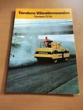 Prospekt tandem vibrationswalz gebraucht kaufen  Könnern