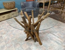 Round glass table for sale  ELLESMERE PORT