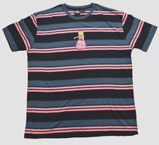Camiseta listrada princesa pêssego masculina Nintendo Super Mario Bros. nova GG comprar usado  Enviando para Brazil